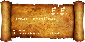 Eichel Erzsébet névjegykártya