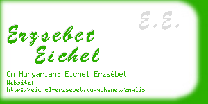 erzsebet eichel business card